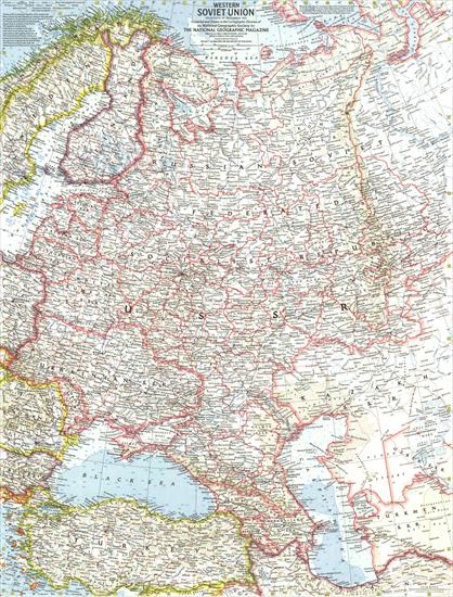Mapy National Geographic. 539 map. Wysoka jakość - Russia - Western Soviet Union 1959.jpg