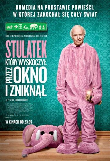 Film - Szwecja - Stulatek, który wyskoczył przez okno i zniknął 2013 - plakat 01.jpg